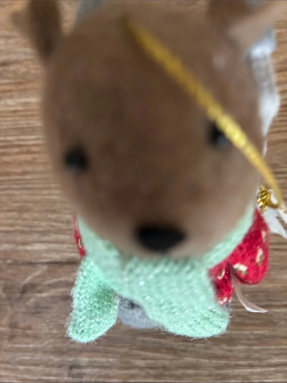 Felt Mouse Christmas Ornament NWT